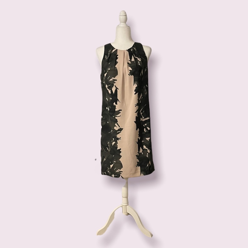 Ann Taylor Black and nude Sheath Dress